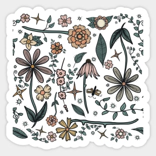 In the Garden Floral Pattern Sticker